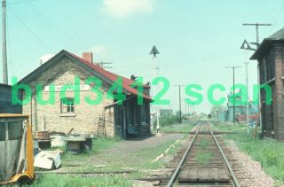 Milw Milwaukee Road Depot At Clinton Jct Wi 1975 Duplicate Slide