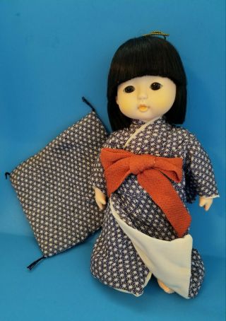 Vintage Sekiguchi Ichimatsu Japanese Doll Kimono With Pillow (l33)