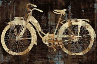Vintage Bicycle Art Print - Vintage Ride By Amanda Wade 36x24 Bike Cycle Poster