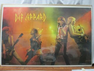 Def Leppard 1983 English Rock Band Vintage Poster Garage Cng351