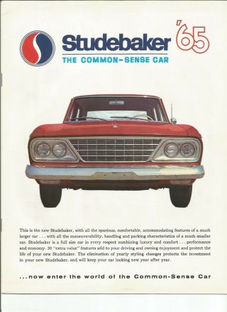 1965 Studebaker Cruiser,  Daytona,  Commander,  And Wagonaire Dealer Sales