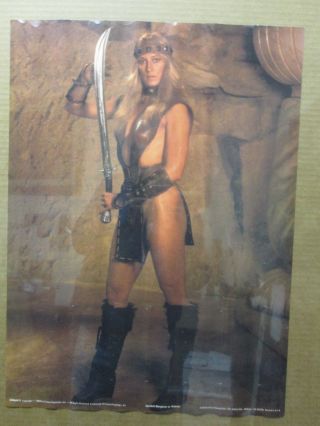 Conan 3 1982 Sandahl Bergman As Valeria Vintage Poster Movie Inv 2959