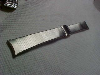 Vintage Bulova Stainless Watch Band 17mm Ends 7 Inch Long Material Ni