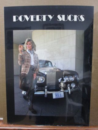 Vintage Poster Poverty Sucks Funny 1980 