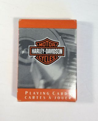 Vintage Deck of Harley Davidson Playing Cards 1999 collectible made in USA 2
