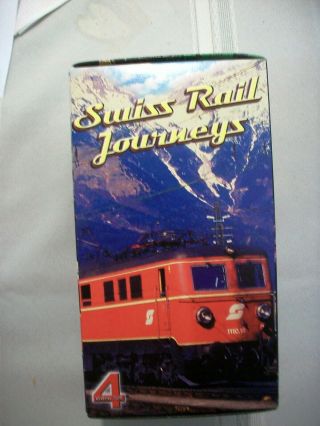 Swiss Rail Journeys - Box Set Of 4 Train Video Tapes - - Vhs