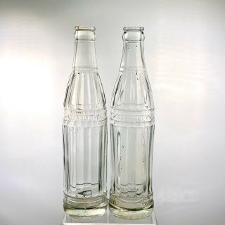 Vintage Art Deco Quality Beverage Soda Bottles,  Coca Cola Bottling Co Nc