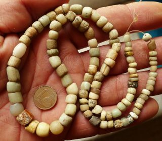 50cm Perles Verre Ancien Afrique Collier Mali Antique African Glass Trade Beads 2