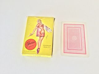 Fortune Brand Playing Cards 1950s Models Of All Nations Girlie Pin Up Nudes Vtg