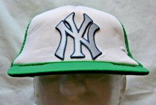 Vintage Green York Yankees Mesh Trucker Snapback Cap / Hat -