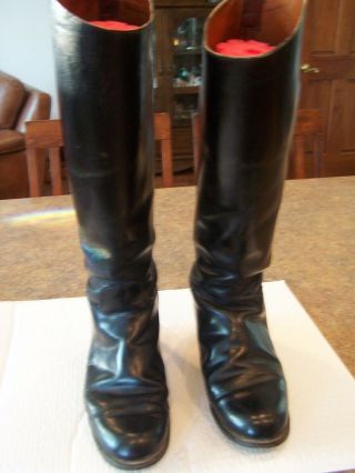 Kemptown Riding Boots English Leather Womens Sz 5.  5 Knee High Vintage Dressage