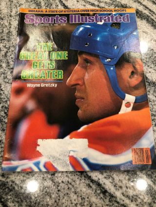February 18,  1985 Wayne Gretzky,  Hockey,  Edmonton Oilers Sports Illustrated