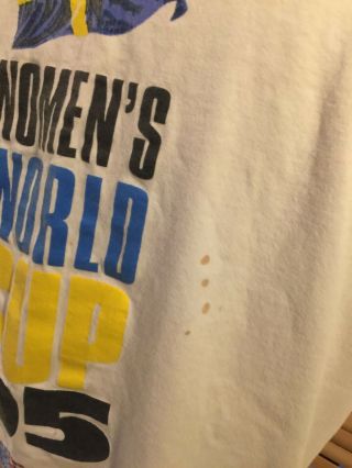 Vintage adidas Women ' s World Cup Sweden Soccer 1995 T Shirt Men Size L 3