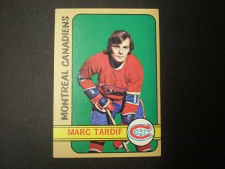 1972 - 73 Topps Nhl Canadiens Marc Tardif Card 105