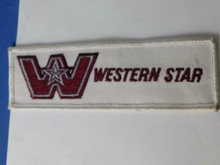 Western Star Trucks Vintage Patch Badge Trucker Garage Dealer Big Rig Crest