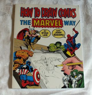 Vintage 1984 How To Draw Comics The Marvel Way By Stan Lee
