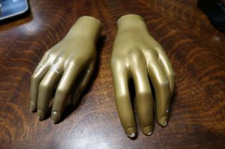 Vintage Mannequin Hands Left Right Shape Us Female