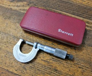Vintage STARRETT Micrometer 230 Machinist Tools Precision Gauges Calipers ☆USA 2