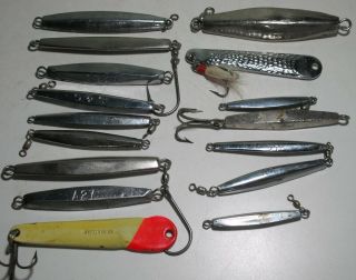 18 Vintage S & G & Others Trolling Jigging Lures Jigs