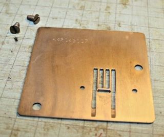Vintage Kenmore 385 1249380 Sewing Machine Needle Throat Plate Cover 648049007 2