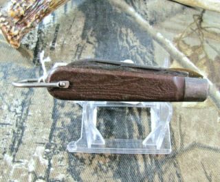 Vintage Klein Tools N Chicago Usa 2 - Blade Electrician Lineman Pocket Knife P - 44