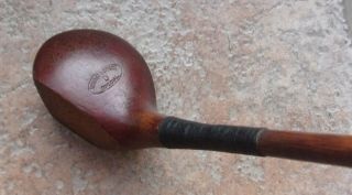 Antique Vintage Wright & Ditson Special Hickory Wood Shaft Golf Club Driver 2