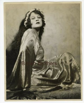 Vintage 1920s Hollywood Actress Lenore Ulrich Vamp Oversized Photo 1 Hal Phyfe