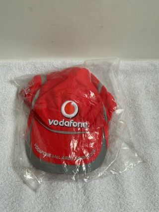 Vintage F1 Vodafone Lewis Hamilton Mclaren Mercedes Hat Stitched Autograph Bnwt
