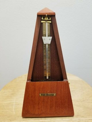 Vintage Seth Thomas Metronome De Maelzel Model E873 - 111 Iss.  2
