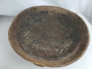 Antique Primitive Carved Wood Bowl,  Tribal