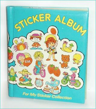 Vintage 1980s Sticker Album Book Googly Puffy Hologram Food Animals More