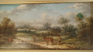 Antique Oil Painting.  Guessing Mid 1800 