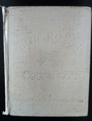 Vintage Blue Ribbon Cook Book Western Home 1932 Recipe Invalid Cookery Coffee Ad