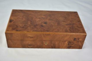 Vintage Briarwood Jewelry Box Hand Crafted In Florence Italy
