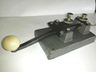 Vintage Polish Comunist Army Straight Morse Key Called Stork