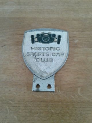 Vintage Historic Sports Car Club Badge Hscc Motor Racing