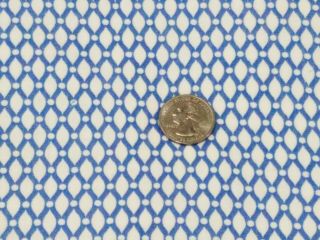 Vintage Full Feedsack: Diamond Shapes And Dots In Blue