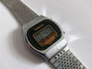 Vintage Mens Yamaha Lcd Digital Quartz Watch