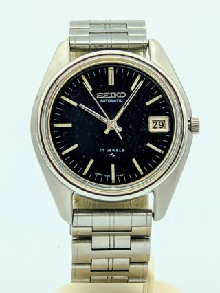 Near Mnt 1972 Seiko 7005 8022 Automatic Date Vintage Mens Wrist Watch,  No Reserv