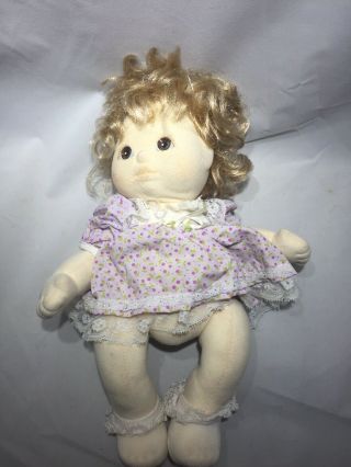 Vintage 1985 My Child Doll By Mattel Blonde Hair Brown Eyes