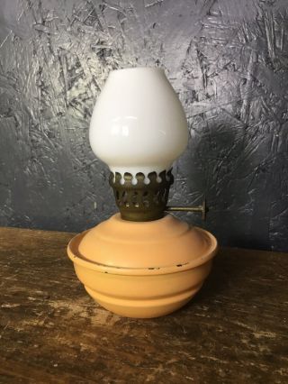 Vintage Antique Oil Lamp C.  W.  B,  British Made.