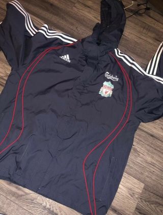 Vintage Adidas Lfc Liverpool Football Club Carlsberg Coat Size 44 46 Size Xl
