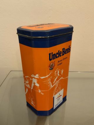 Vintage Uncle Ben ' s Rice Storage Tin 1992 Barcelona Olympics 2