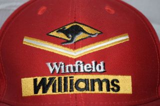 WINFIELD WILLIAMS 1997 VINTAGE OFFICIAL BASEBALL CAP F1 RED ONE SIZE FITS ALL 2