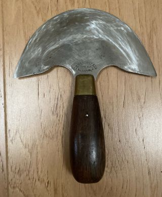 Vintage C.  S.  Osborne & Co Leather Round Knife Tool Usa Leathersmith