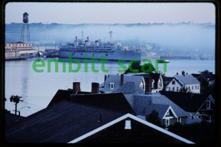 Slide,  Navy Submarine Tender Uss Fulton (as - 11) At London Ct,  1987