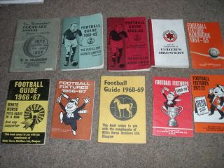 Vintage Scottish Football Annual Fixtures Handbooks Remember Distillers Ushers