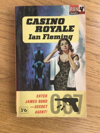 Vintage Casino Royale 1st Edition/13th Print 1963 Pan Vg Ian Fleming James Bond