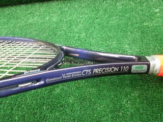 Tennis Prince Cts Precision 110 Tennis Racquet Over Wrapped 4 1/8 Grip 1988 Vgc