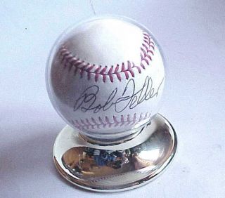 Vintage Bob Feller Cleveland Indians Signed Baseball.